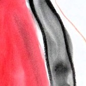 ohne titel, 2022, mischtechnik auf papier, 59,7x42 cm, copyright vg bildkunst + axel hptner